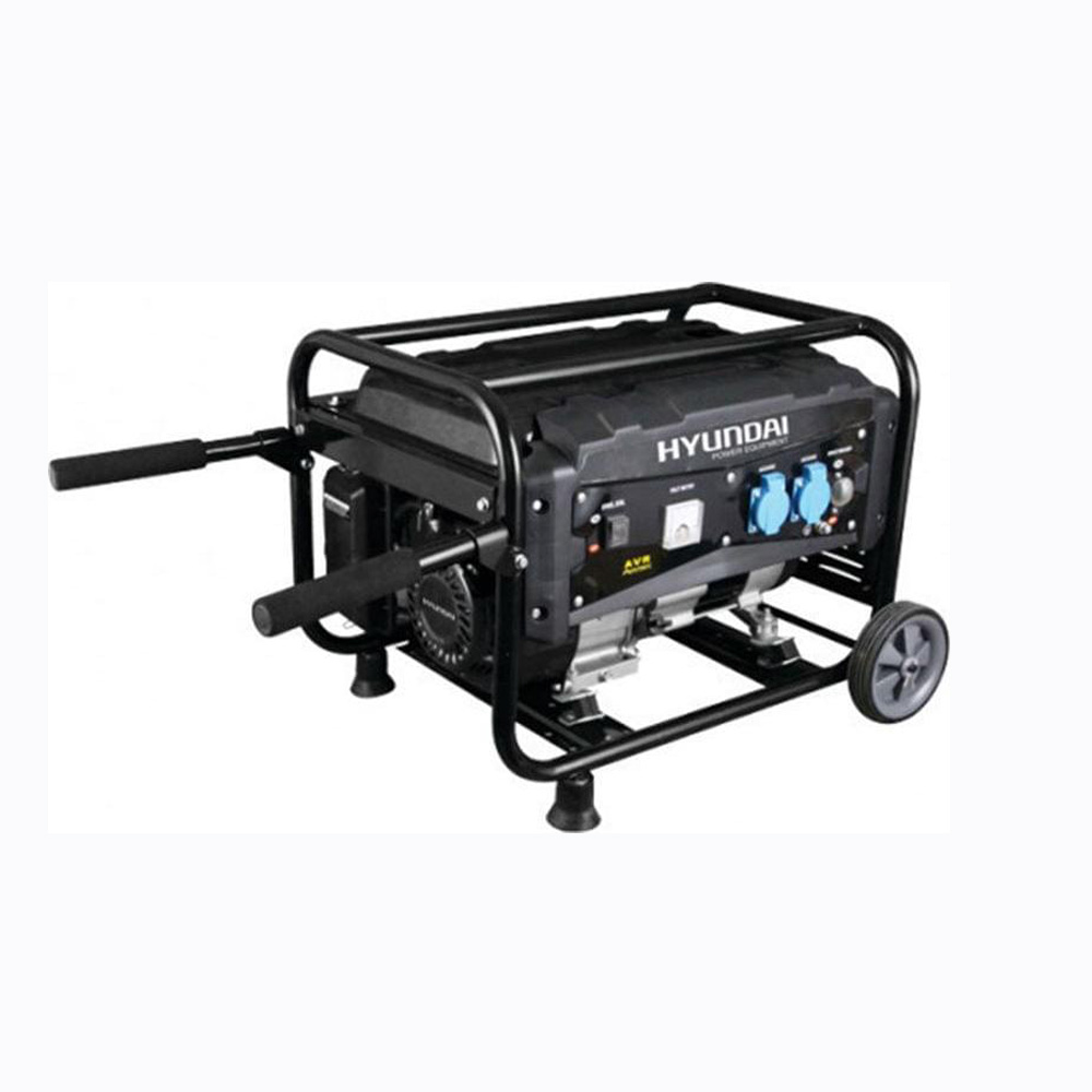 Hyundai G8000EMW Γεννήτρια Βενζίνης Τετράχρονη με Μίζα, Ρόδες και Μέγιστη Ισχύ 8kVA