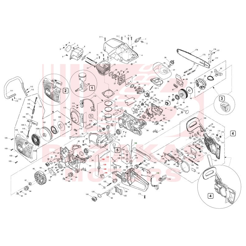 Hyundai HCS 4500G Αλυσοπρίονο Βενζίνης 4.9kg με Λάμα 45cm - Image 4