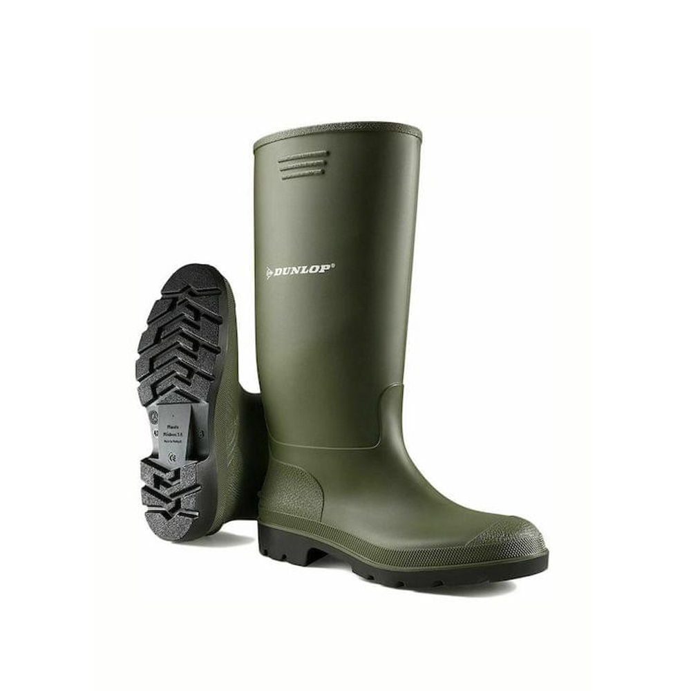 Dunlop Pricemastor 380VP Αντιολισθητικές Unisex Γαλότσες Εργασίας σε Πράσινο Χρώμα