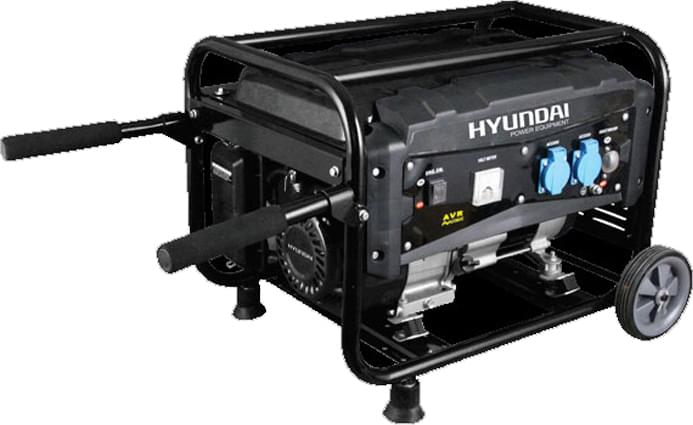 Hyundai G8000EMW Γεννήτρια Βενζίνης Τετράχρονη με Μίζα, Ρόδες και Μέγιστη Ισχύ 8kVA - Image 2