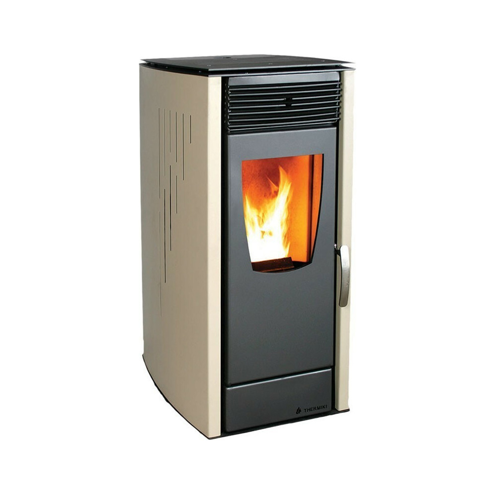 Thermiki Aero 8 Σόμπα Pellet Αερόθερμη 7.98kW Μπεζ
