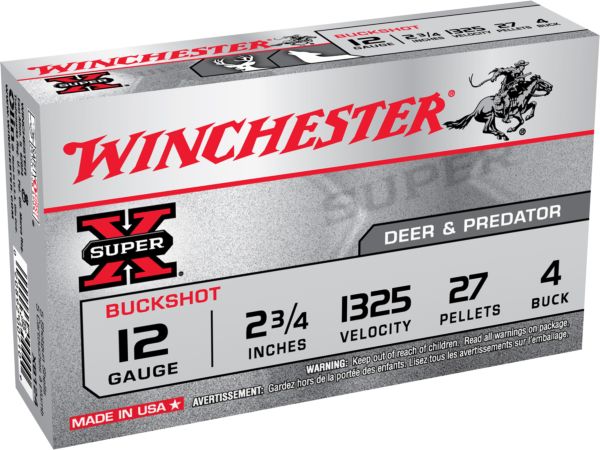 Winchester Super X Buckshot Φυσίγγια cal12 70mm 5τμχ 27βολο