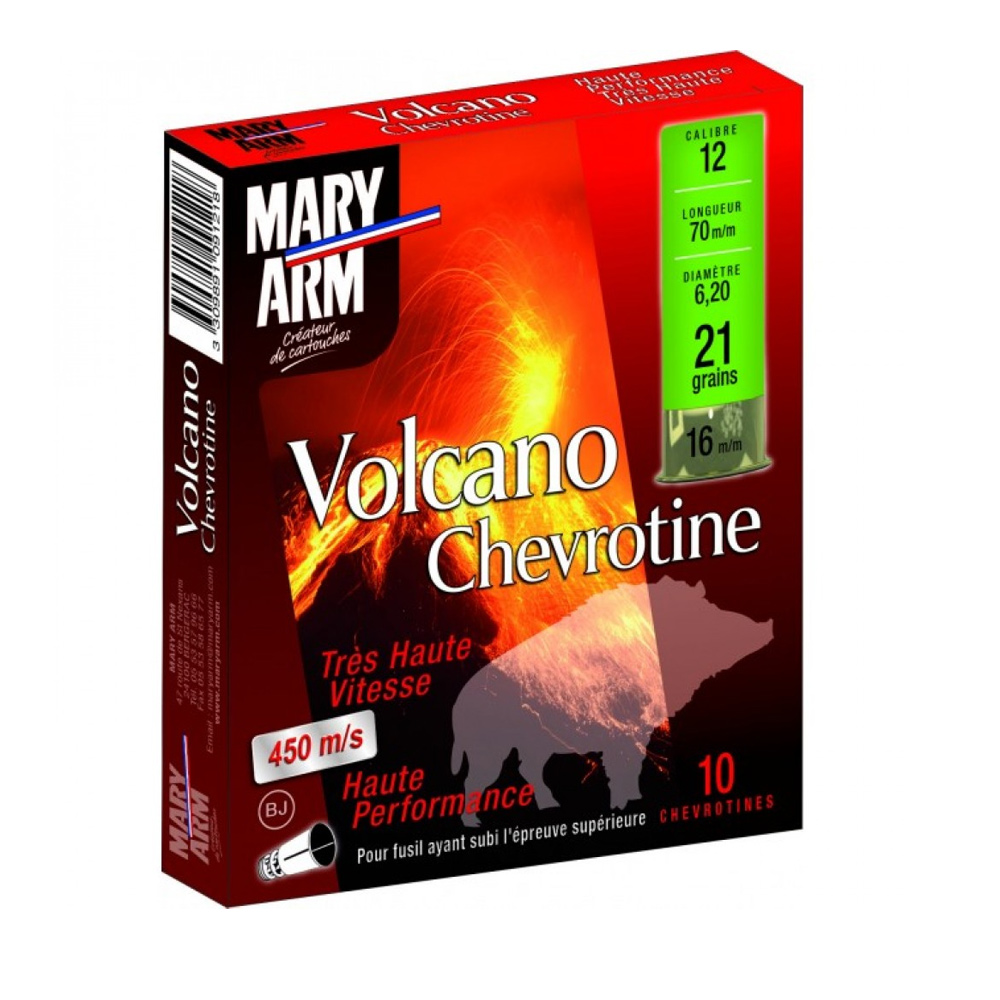 Mary Arm Volcano Chevrotine Φυσίγγια cal12 70mm 28gr 10τμχ 21βολο