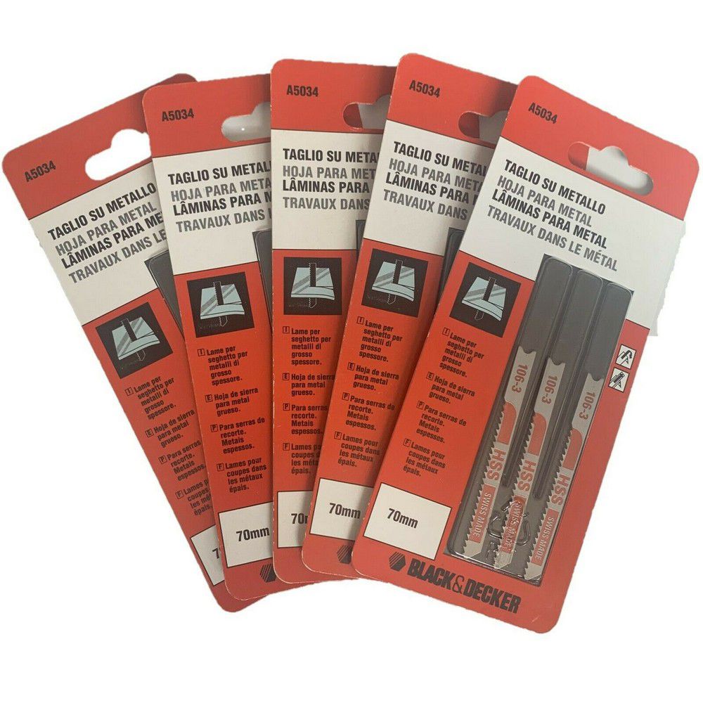 Λάμες σέγας blackANDdecker a5040 (49491) μετάλλου 3 τεμάχια