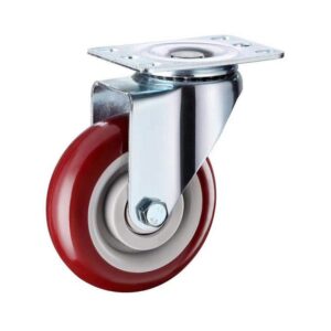 Ροδα Cresman red  75mm 105kg ρόδα (105mm συνολίκό μέγεθος) (πλάτος 32mm) περιστρεφόμενη