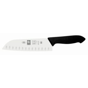 Μαχαίρι Icel 281.hr85.18 18cm santoku με αυλάκια proflex μαύρο blister
