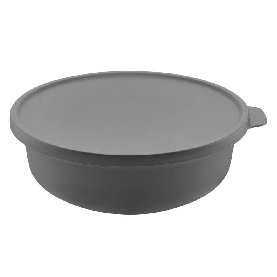 Δοχείο Φαγητού Premium Πλαστικό Ανθρακί 1lt Qlux - 8693395008373