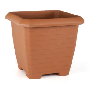 Γλάστρα Hisar Square Terracotta 44.2x44.2x40cm 44L Serinova - 8680648605809