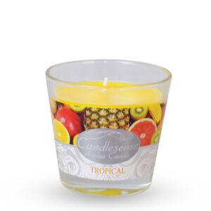 Κερί Αρωματικό Tropical Σε Γυάλινο Δοχείο 8x9cm Zniczplast - 5902553000627
