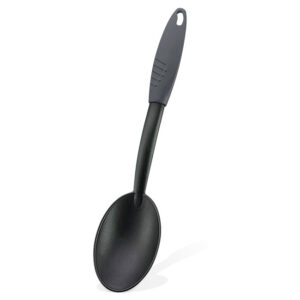 Κουτάλα Πλαστική Γκρι-Μαύρο 32cm Qlux- 8693395003805