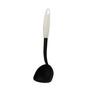 Κουτάλα Πλαστική Λευκό-Μαύρο 33cm Qlux- 8693395003799