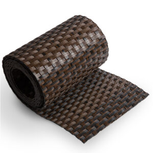 Λωρίδα Φράχτη Rattan Καφέ-Μαύρη 19x255cm Rattanart - SG03650RD06