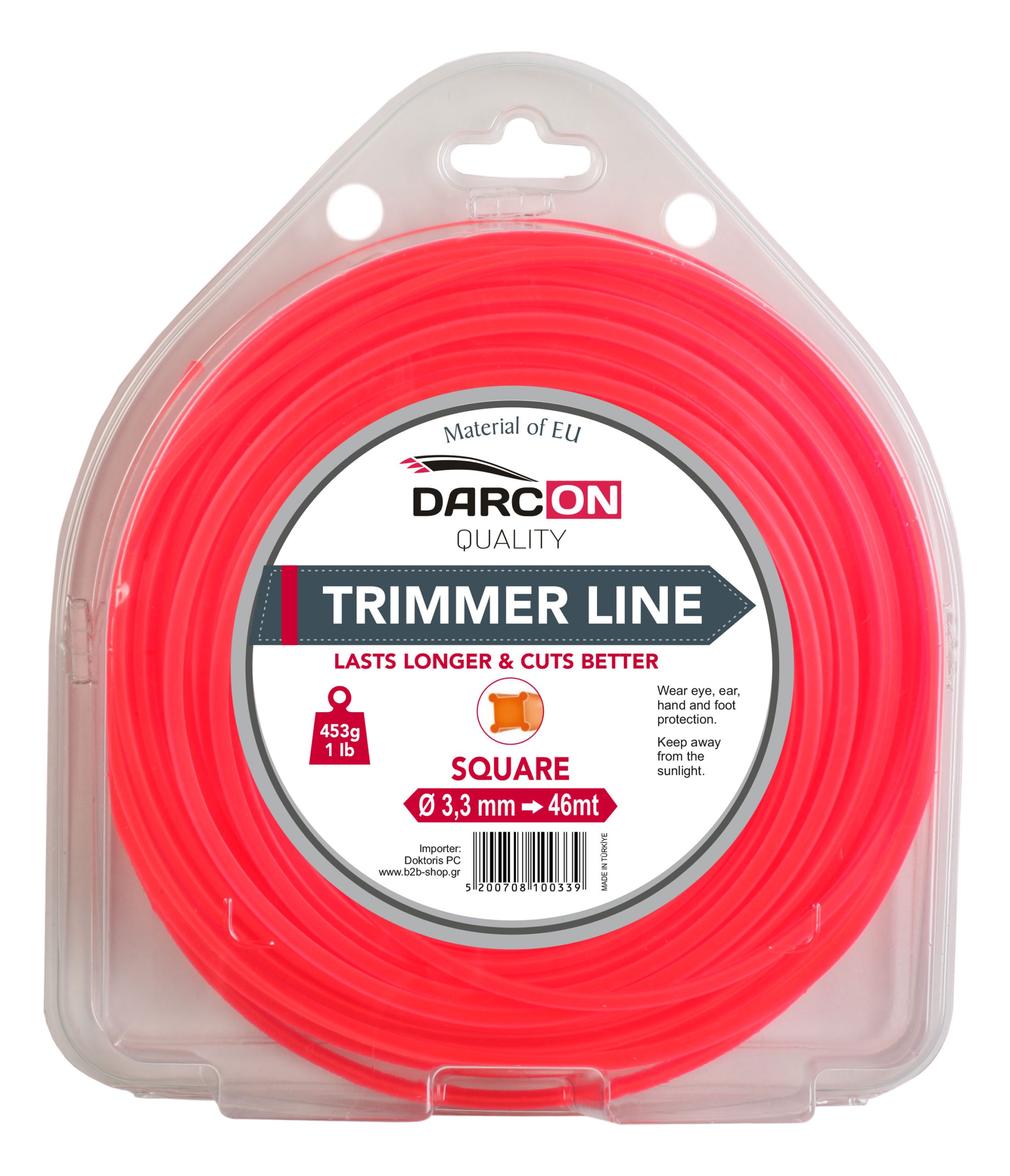 Μεσινέζα Τετράγωνη 3.3mm-46m Darcon - 100339