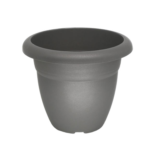 Γλάστρα Στρόγγυλη Πλαστική Ανθρακί 39x32cm 18L Micplast - 11018403