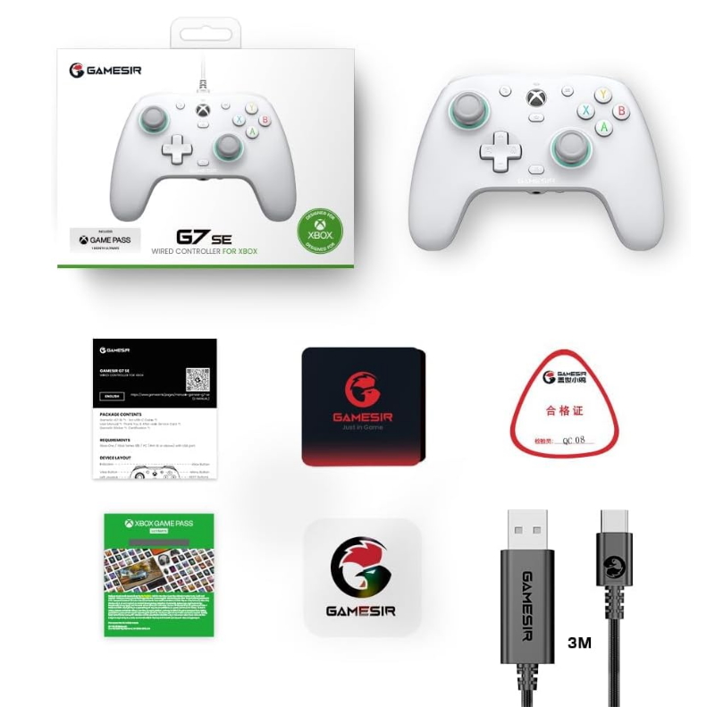Gamesir G7 SE Ενσύρματο Gamepad για PC / Xbox One / Xbox Series Λευκό - Image 5