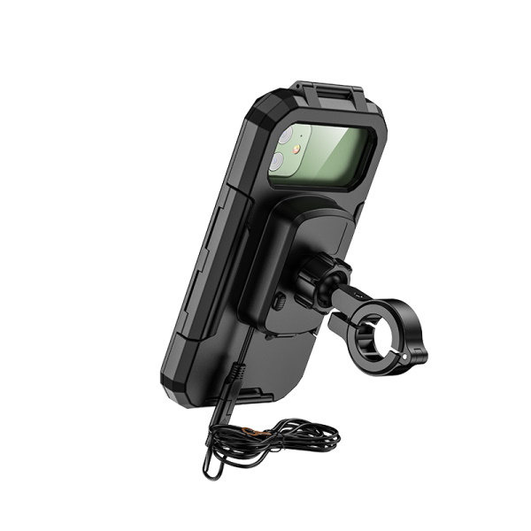 Kewig M18L-A1 Βάση Κινητού 3,5"έως 7" για Μηχανή/Ποδήλατο με Ενσύρματη (Type-C για iPhone) και Ασύρματη φόρτιση (Qi 15W) - Image 5