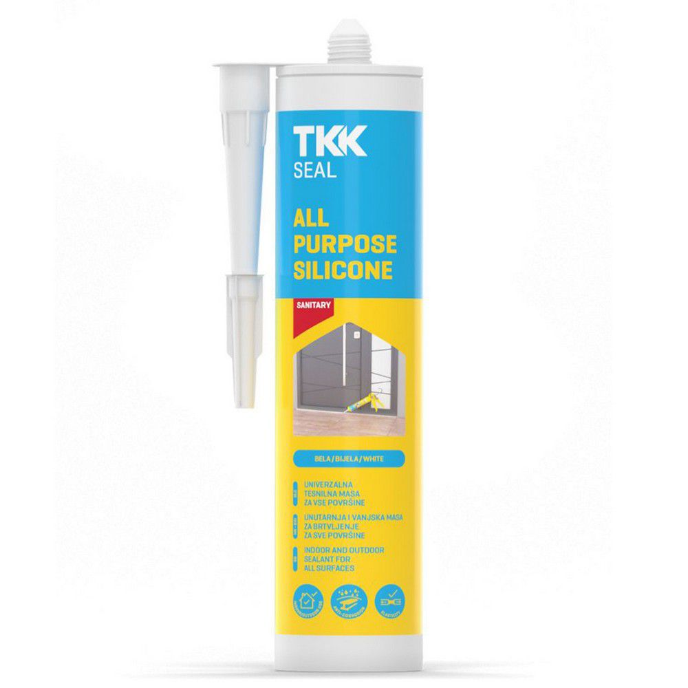 Σιλικόνη φύσσιγα Tkk neutral all purpose άσπρη 280ml 159709