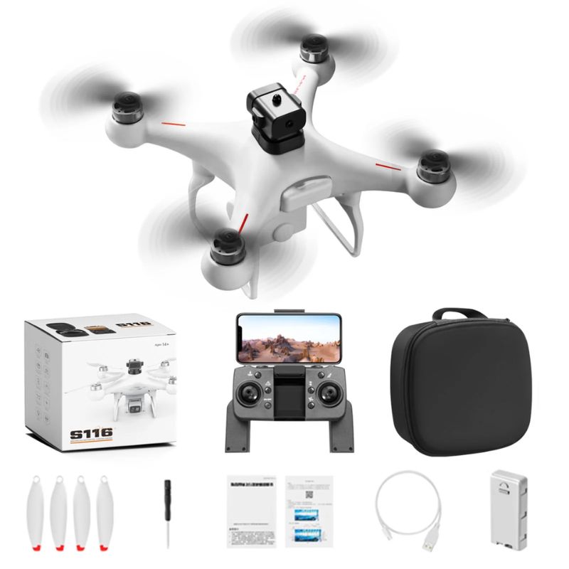 ToySky S116 MAX Mini Drone Quadcopter με Kάμερα 4K και Αισθητήρα Αποφυγής Εμποδίων Λευκό - Image 2