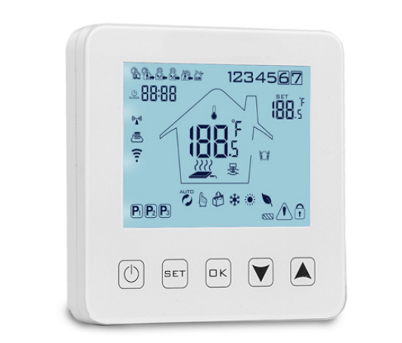 Hysen HY08WE-4-WIFI Έξυπνος Θερμοστάτης καλοριφέρ Smart WiFi & Internet control (WH) - Image 2