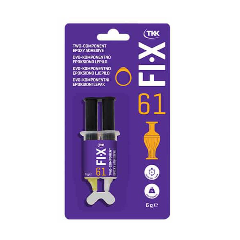 Εποξειδική κόλλα 2 συστατικών Tkk fix61 2x6gr 165172