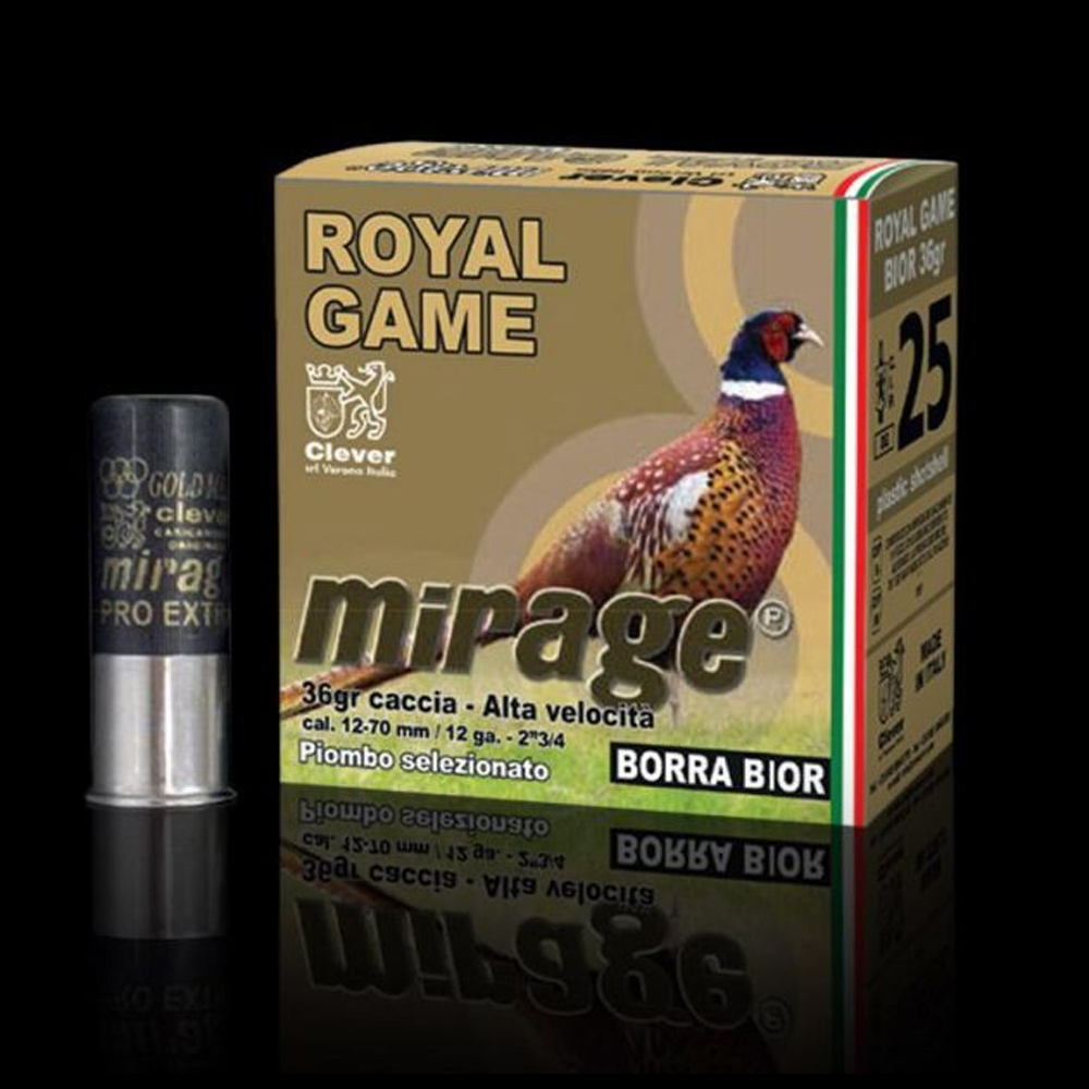 Clever Mirage T4 Caccia Reale Royal Game Φυσίγγια cal12 70mm 36gr 25τμχ