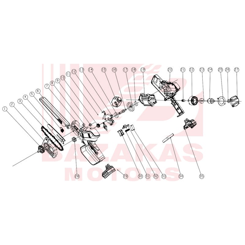 Hyundai HCS 2111VB Αλυσοπρίονο Μπαταρίας με 2 Μπαταρίες 21V - 3000mAh & Φορτιστή - Image 3