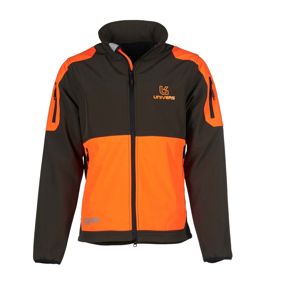 Univers 96055 Cadore Softshell Κυνηγετικό Τζάκετ Καφέ - Πορτοκαλί