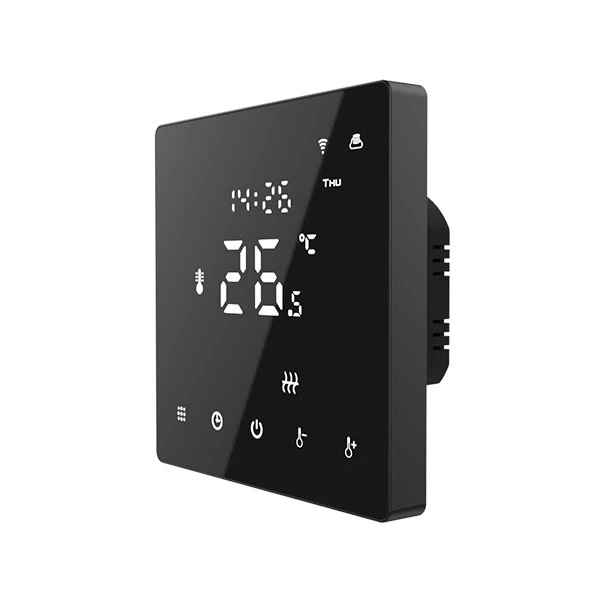 Hysen HY608 WIFI Ψηφιακός Θερμοστάτης Smart για Αέριο/Πετρέλαιο (3A/Οθόνη Led/Φωνητικές Εντολές/Εφαρμογή) Black - Image 2