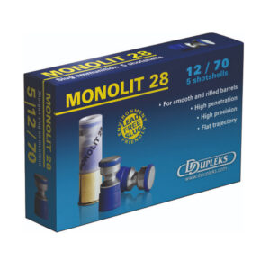 DDupleks Monolit 28 Φυσίγγια cal12 70mm 28gr 5τμχ Μονόβολο