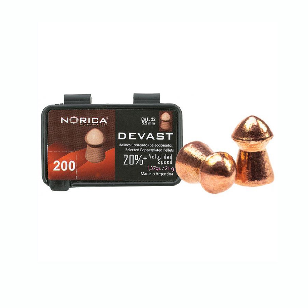 Norica Devast Βολίδες Αεροβόλου 1.37gr 5.5mm 200τμχ