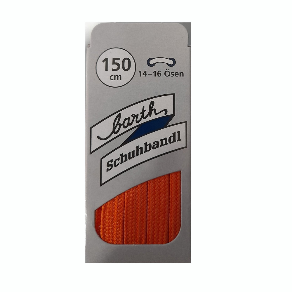 Barth 51B-824 Κορδόνια Πλακέ Πορτοκαλί 150cm