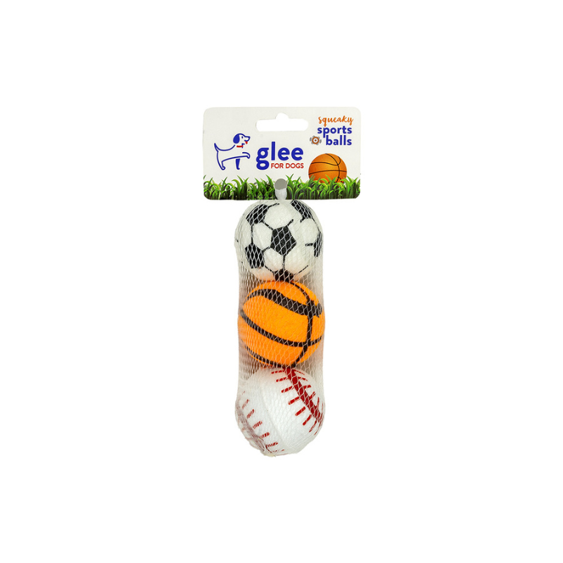 Glee Sports Ball Παιχνίδι Σκύλου 6cm 3τμχ