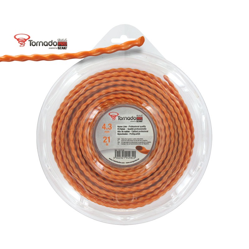 Tornado 151-7129 Μεσινέζα Πορτοκαλί Blister 4.3″ 21m