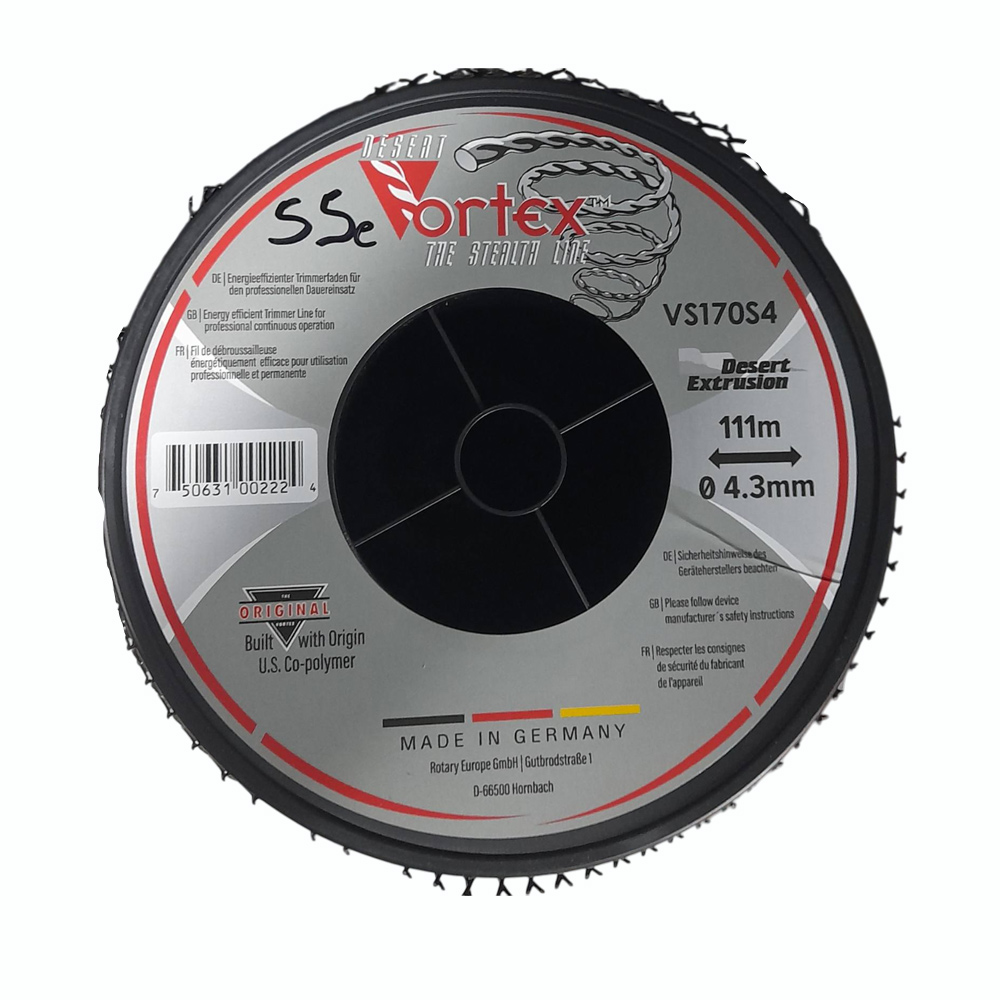 Vortex Μεσινέζα Στριφτή Μαύρη 4.3" 111m