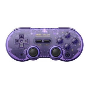 8BitDo SN30 Pro Special Edition Ασύρματο & Ενσύρματο Gamepad για PC / Android / Steam Deck / Raspberry Pi (Hall Effect) - Crystal Purple