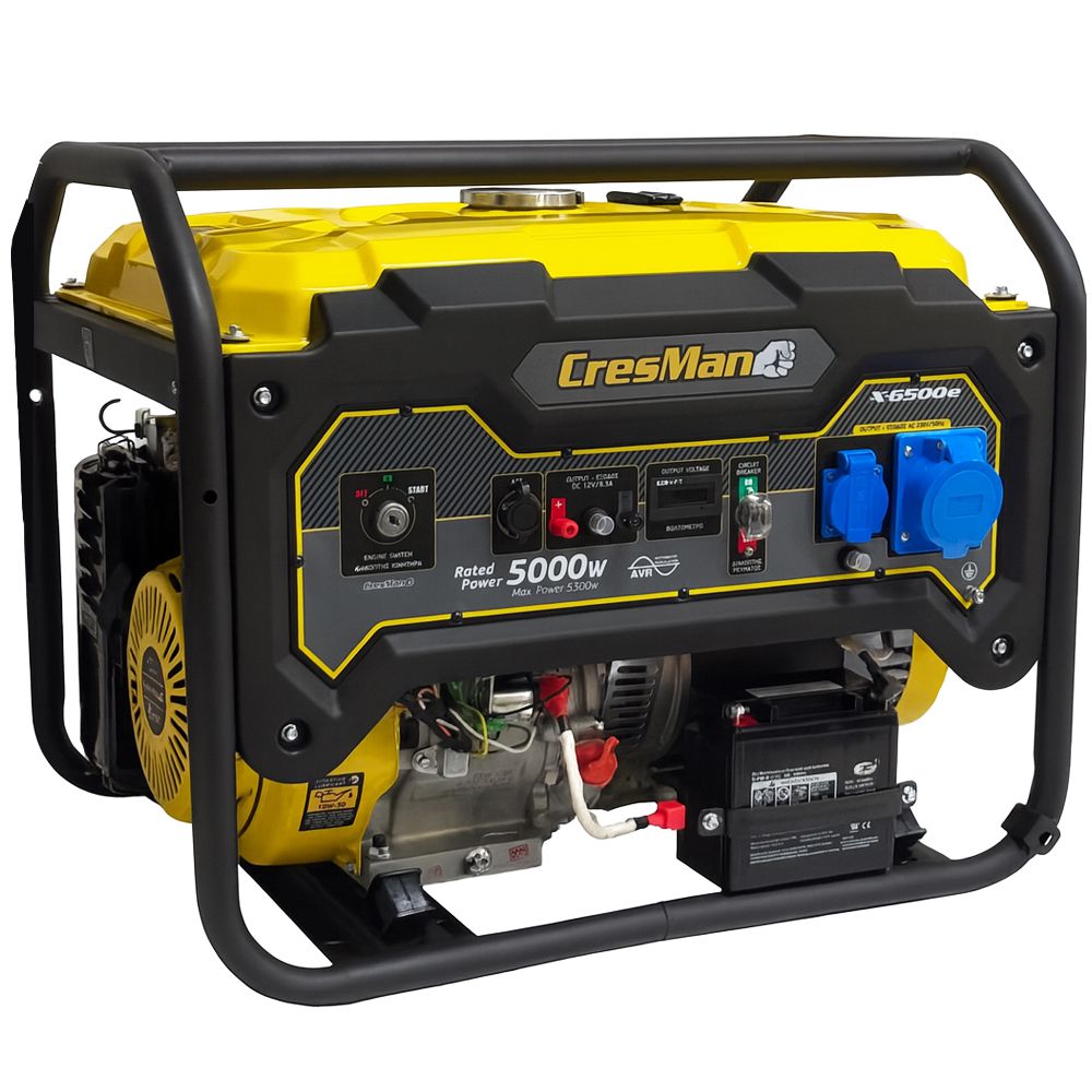 Γεννήτρια βενζίνης 6.5kVA Cresman x-6500e με μίζα