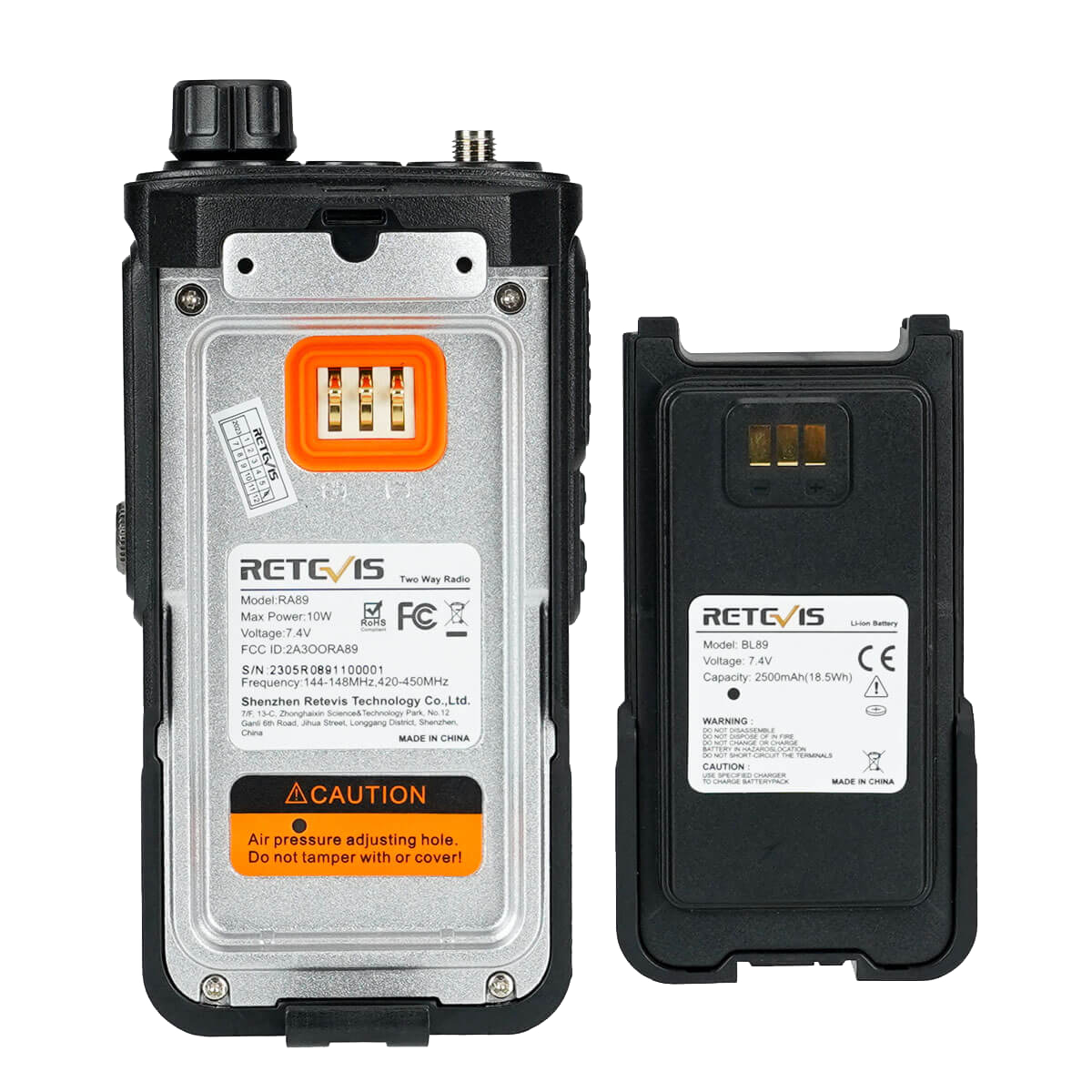 Retevis RA89 Πομποδέκτης VHF/UHF Αδιάβροχος 10W - Image 8