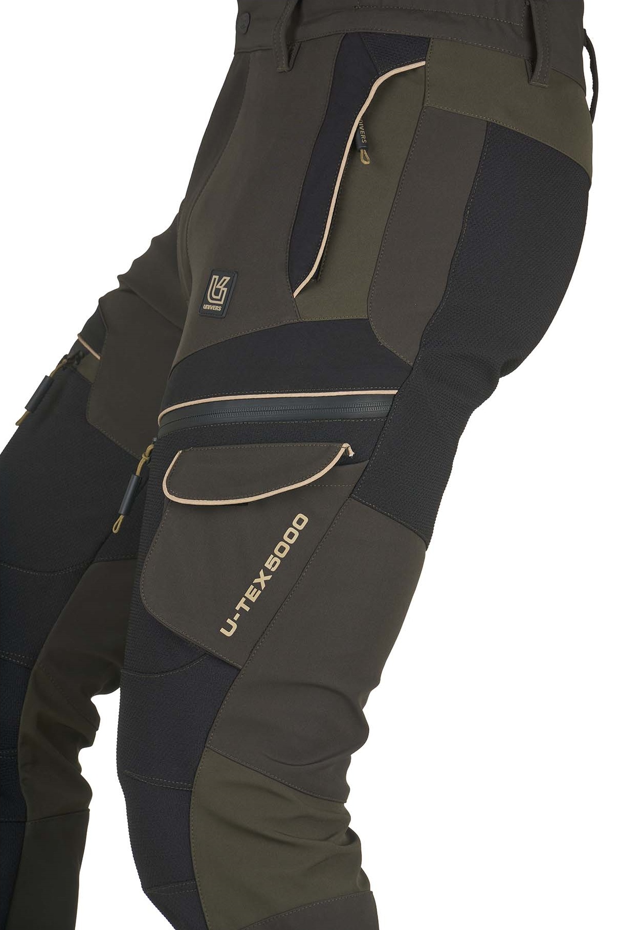 Univers 92646-413 Tofane Soft Shell U-Tex Κυνηγετικό Παντελόνι Χακί - Image 5