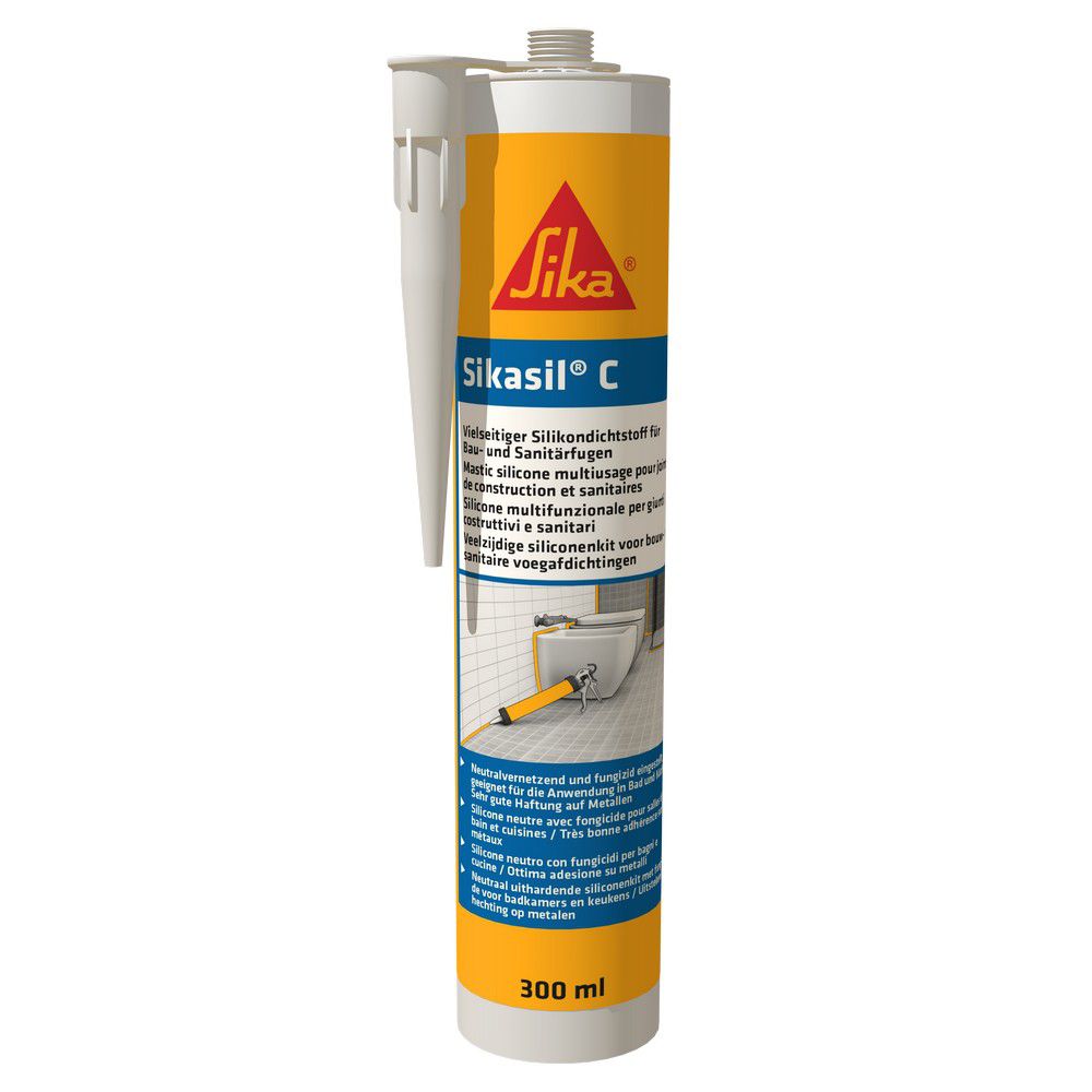 Σιλικόνη φύσιγγα Sika sikasil c ουδέτερη διάφανη 300ml 73984