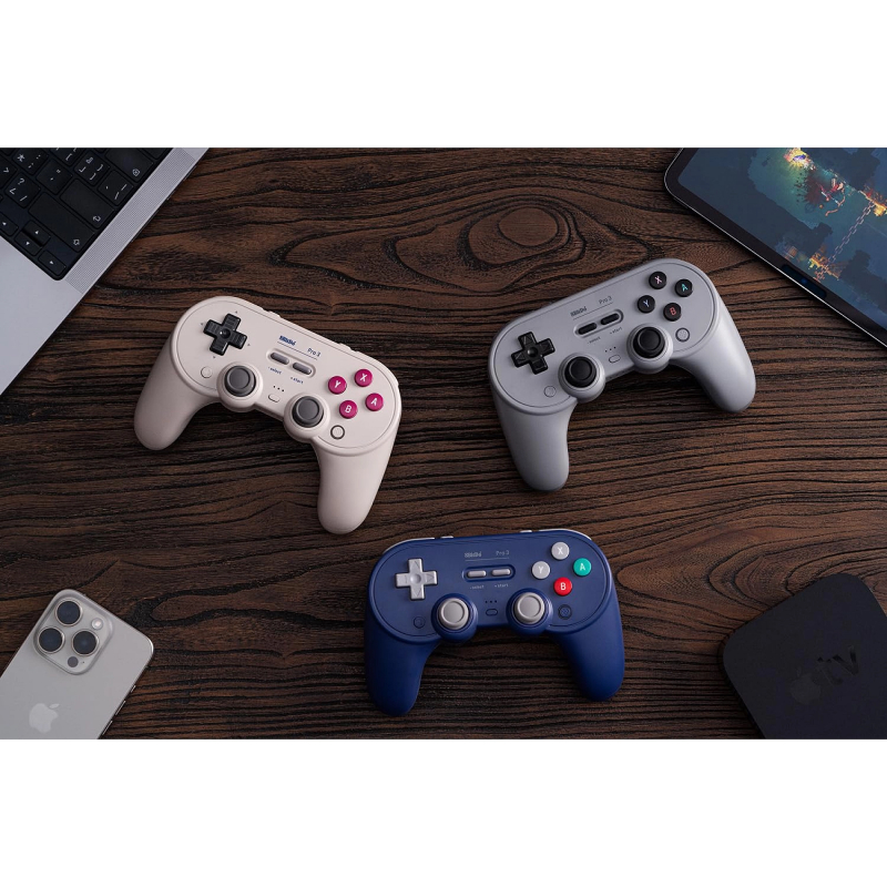 8BitDo Pro 3 Bluetooth Gamepad με Charging Dock (2.4G/BT/USB) για Switch(1&2)/Windows/Android/Apple/SteamOS – Purple - Image 4