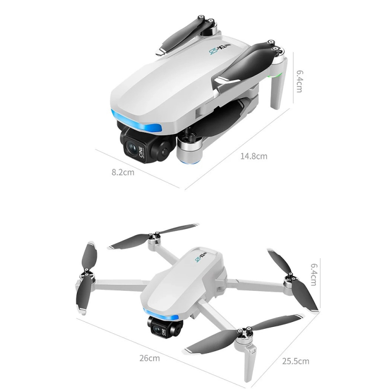 Drayven S-X1 – GPS 4K Drone με 3-Axis Gimbal, 5G Transmission & Follow Mode (Οθόνη 5.6″/Αυτόματη Επιστροφή/EIS) Λευκό - Image 4