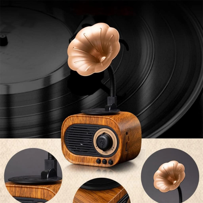 Old Street Audio AS70 Old-school Bluetooth Ηχείο Ξύλινο (5W/Μπαταρία 1200mAh/Bluetooth 5.4/FM Radio/USB/TF/AUX/TWS) - Image 2