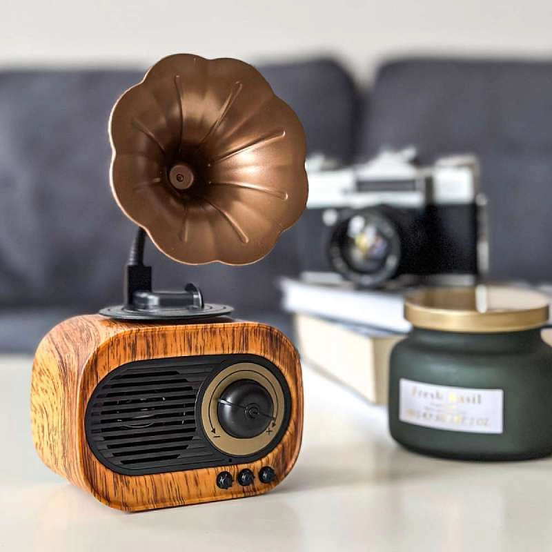 Old Street Audio AS70 Old-school Bluetooth Ηχείο Ξύλινο (5W/Μπαταρία 1200mAh/Bluetooth 5.4/FM Radio/USB/TF/AUX/TWS) - Image 4