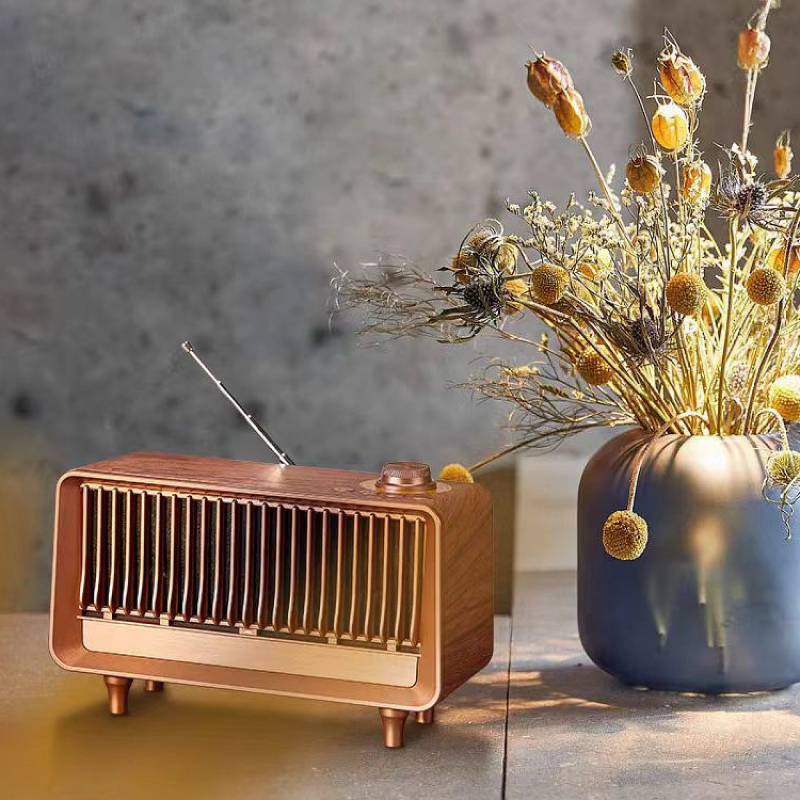 Old Street Audio AS25 Old-school Ασύρματο Ηχείο Ξύλινο (10W/Μπαταρία 1800mAh/Bluetooth 5.4/FM Radio/USB/TF/AUX/TWS)