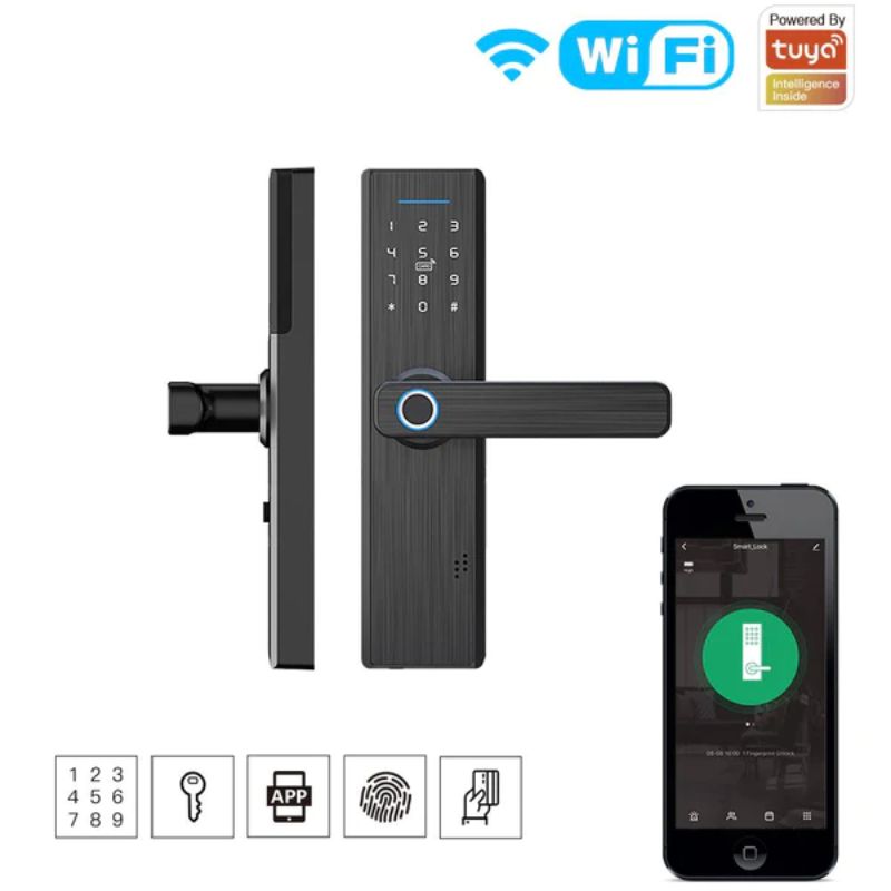 Moes WDL-X1 Έξυπνη Κλειδαριά WiFi με Ασφάλεια και Πολλαπλούς Τρόπους Ξεκλειδώματος μέσω Αποτυπώματος - Image 2