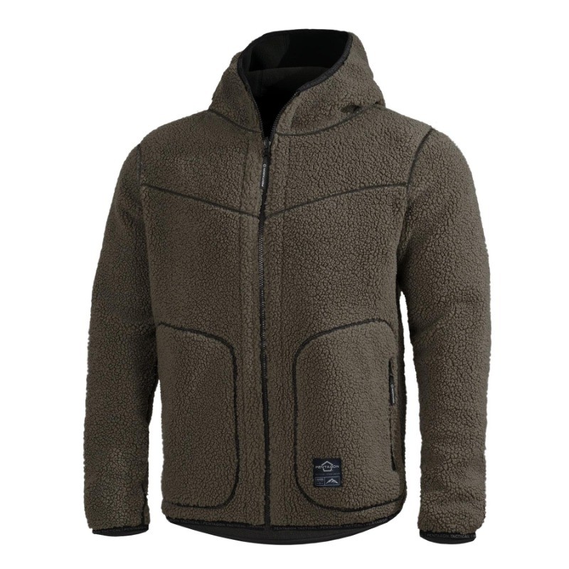 Pentagon K09057 Ianos Sherpa 2-in-1 Ζακέτα Χακί-Μαύρο