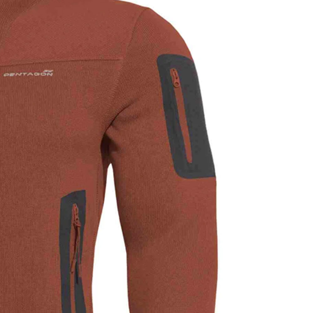 Pentagon K08036 Falcon Pro Fleece Ζακέτα Κόκκινο Κεραμιδί - Image 3