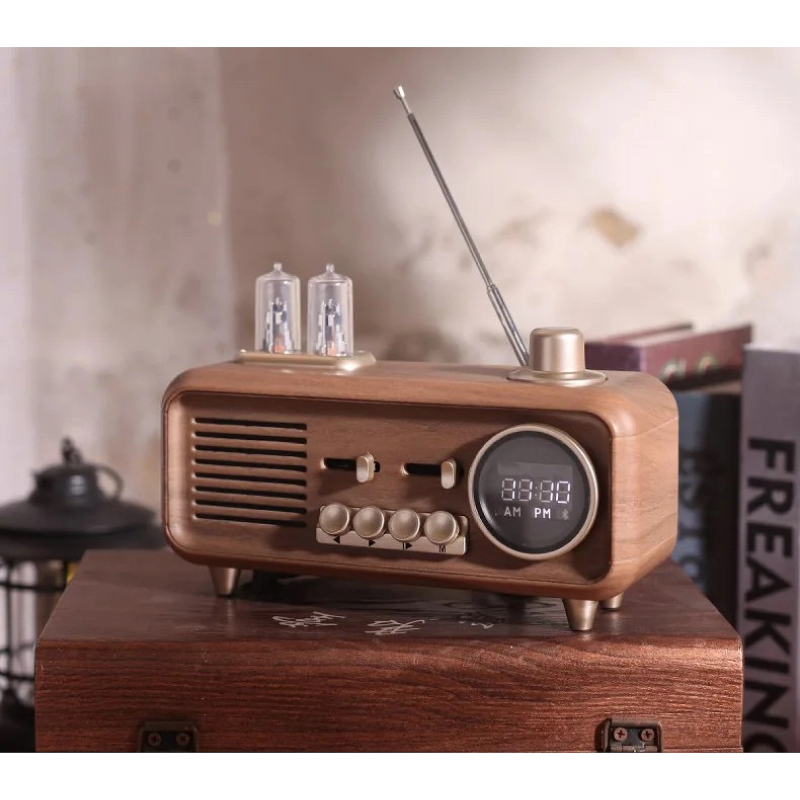 Old Street Audio Vintage Bluetooth Ηχείο Ξύλινο (7W/Μπαταρία 1800mAh/Bluetooth 5.4/FM Radio/USB/TF/AUX/TWS) - Image 4