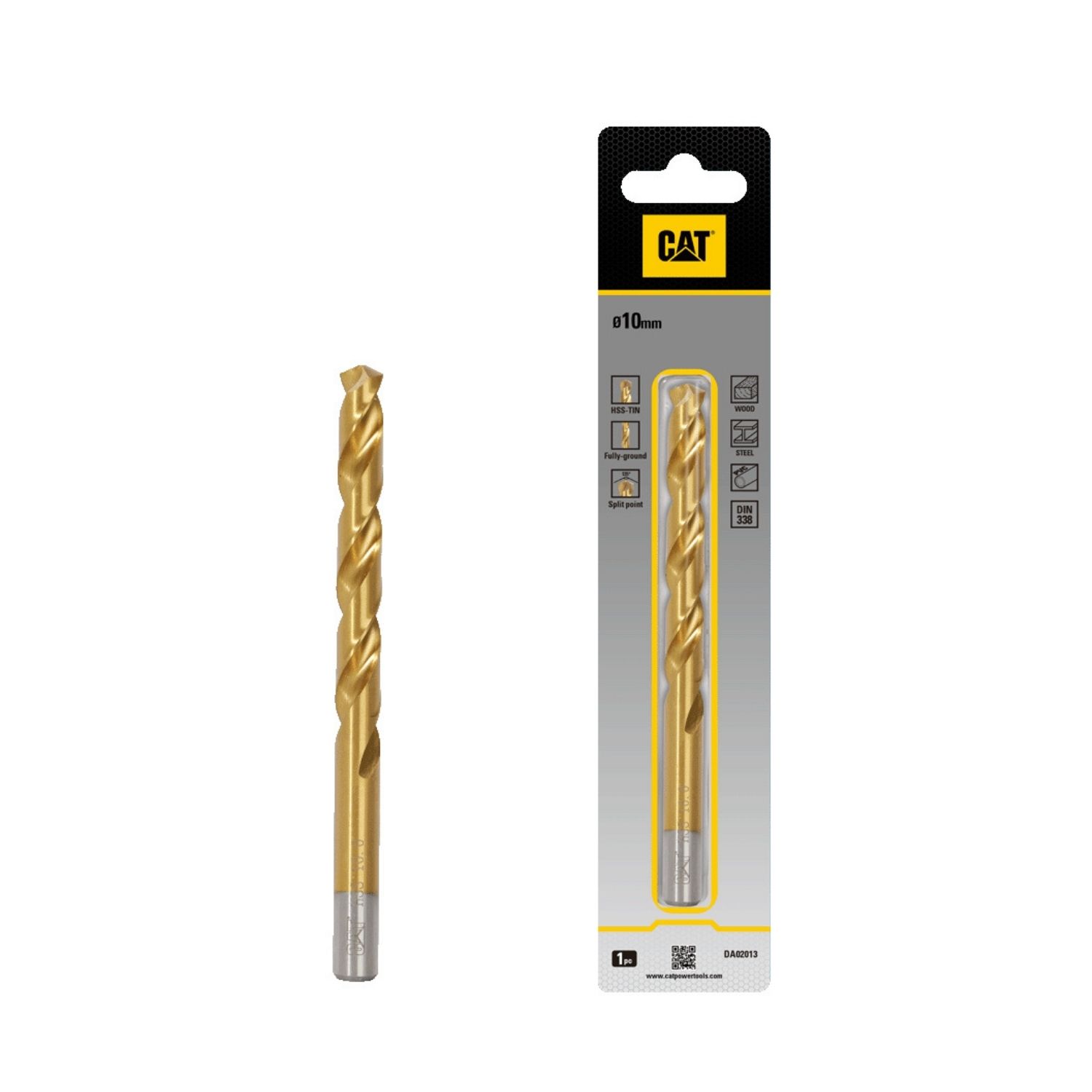 CAT Τρυπάνι τιτανίου HSS 10x133mm DA02013