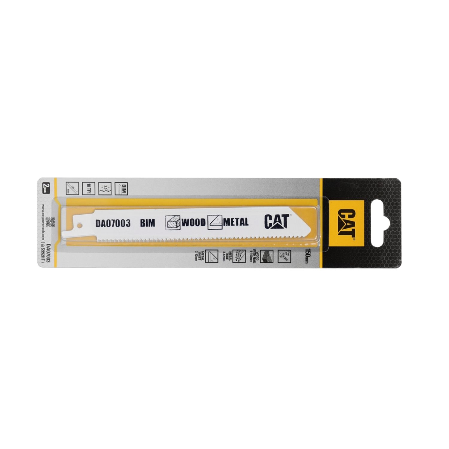 CAT Λάμα σπαθοσέγας ξύλου-μετάλλου 150mm S992HF σετ:2τεμ. DA07003 - Image 2